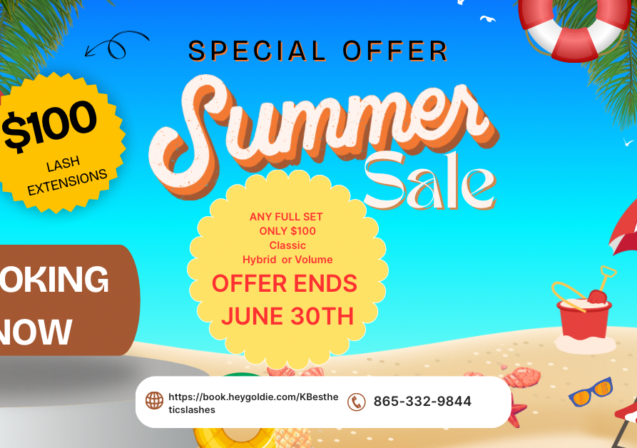 Summer Lash Special 6/1/26 - 6/30/26 