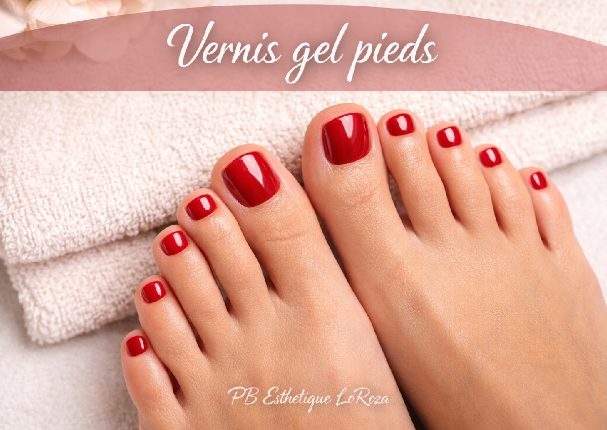 Vernis gel pieds