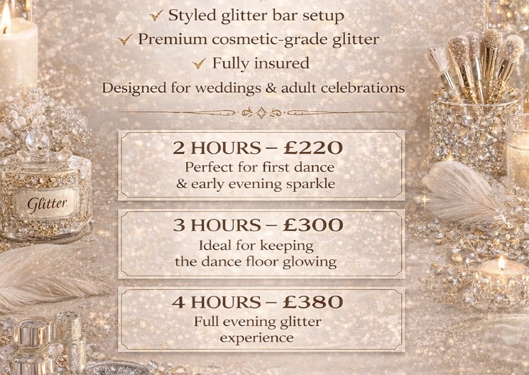 GLITTER BAR Package (Adults Only)
