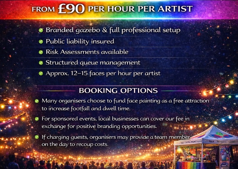 COMMUNITY/CORPORATE EVENT Package (min. 2 hour booking)
