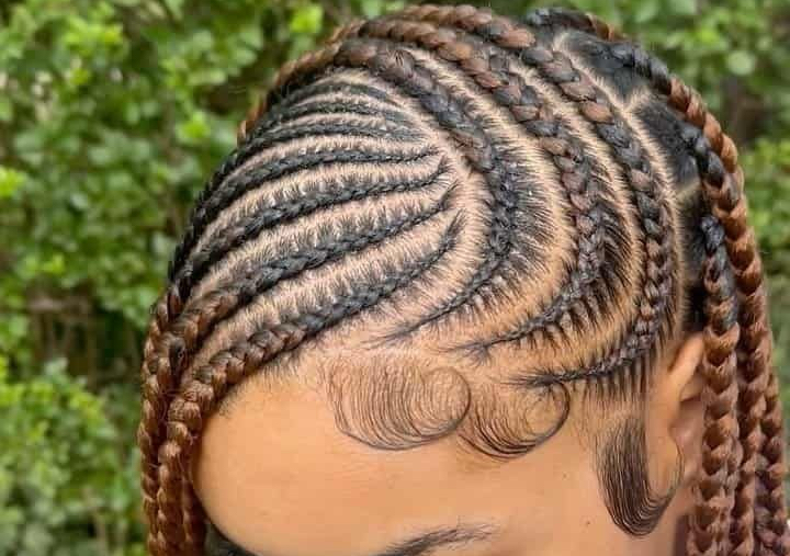 Meduim size fulani braids