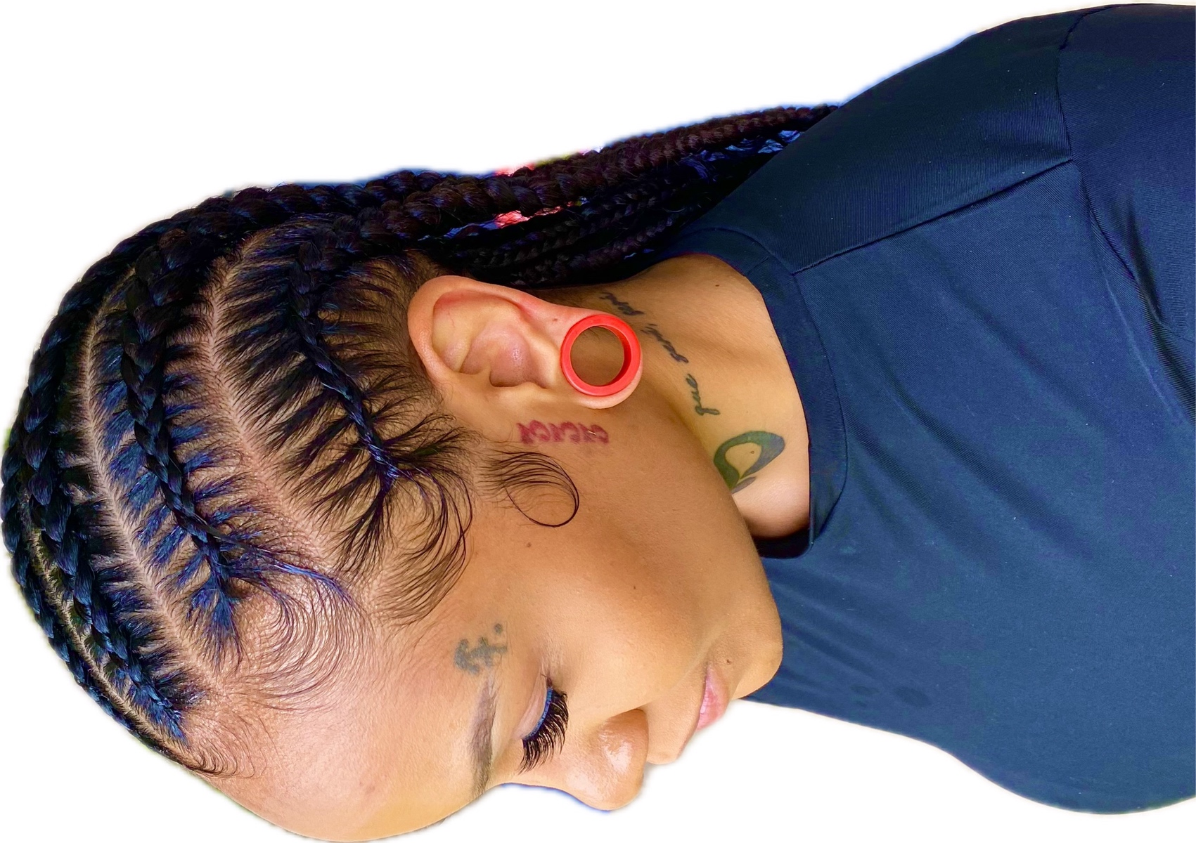 5+ scalp braids ( hair included)