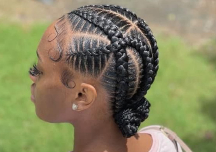 4 stitch scalp braids 