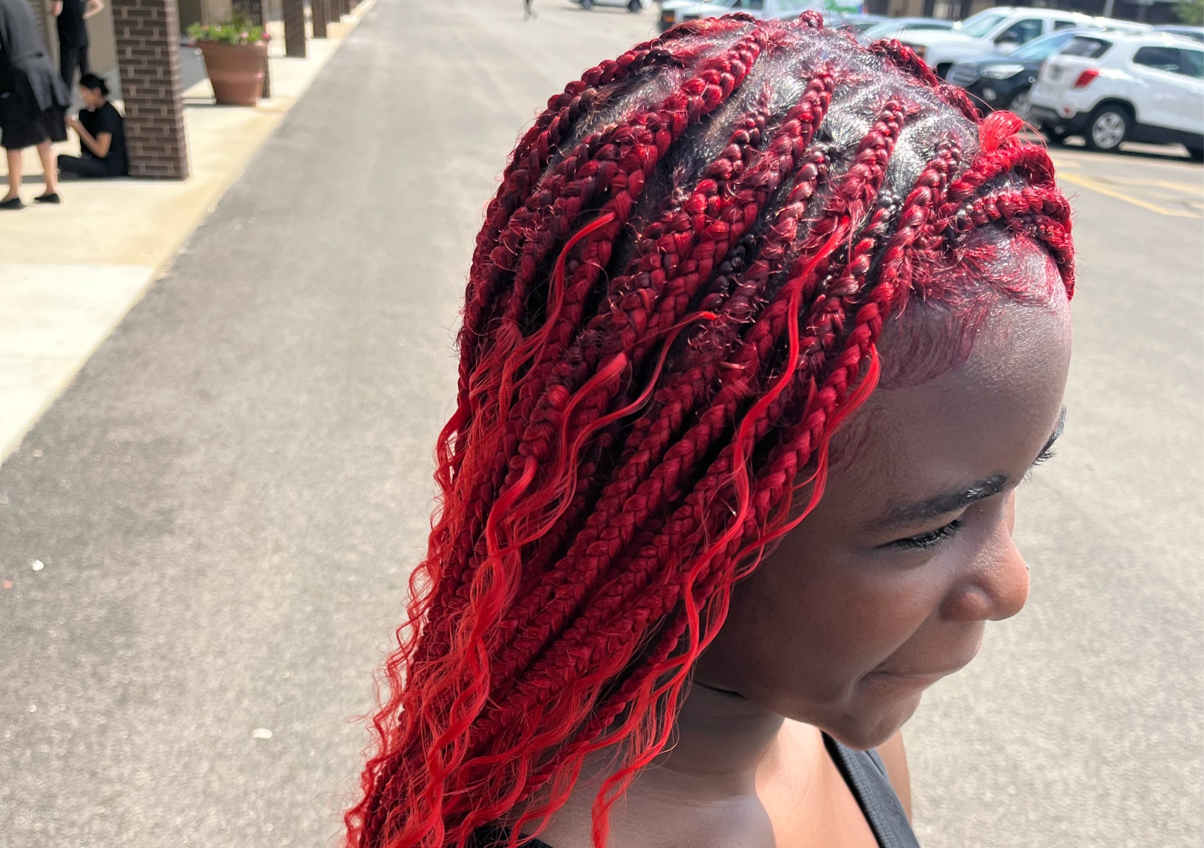 Smedium braids (knotless/knotted)