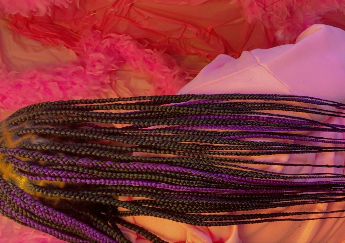 Medium braids (knotless/knotted)