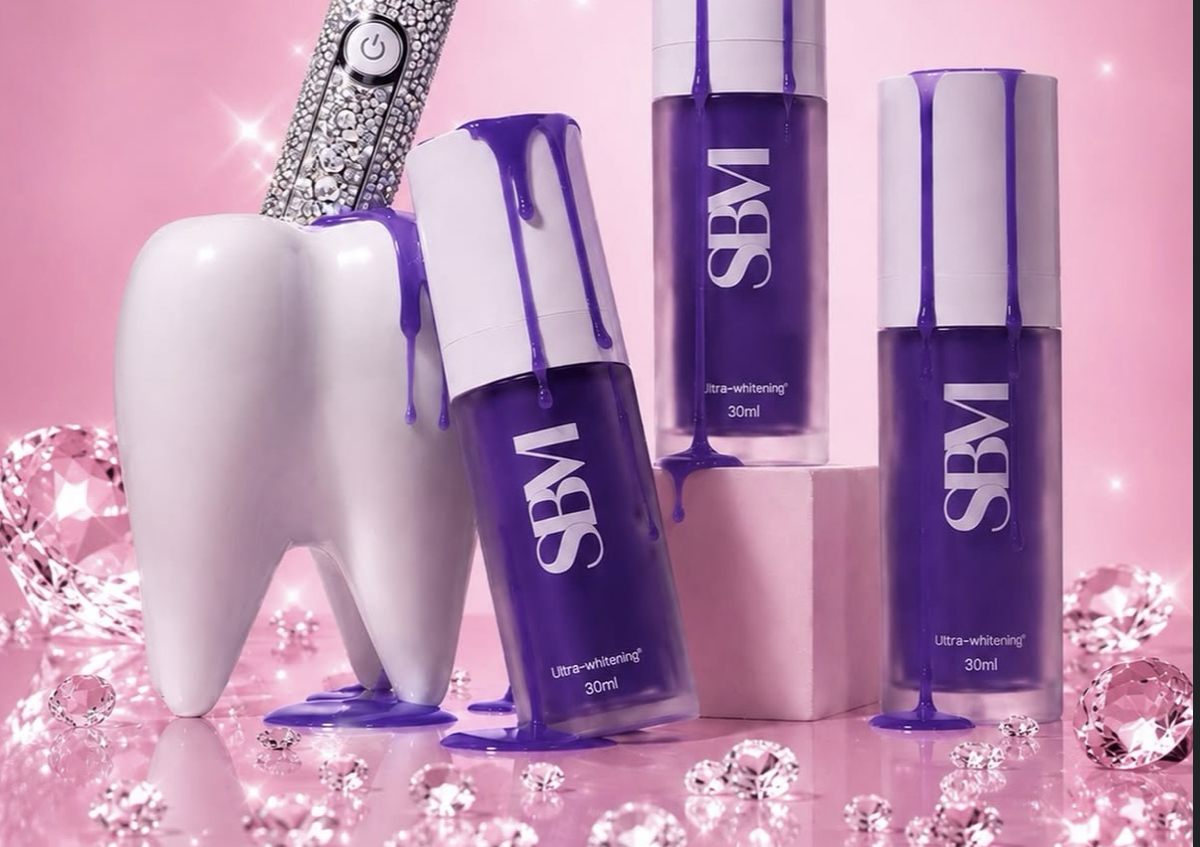 Purple ultra whitening tooth paste