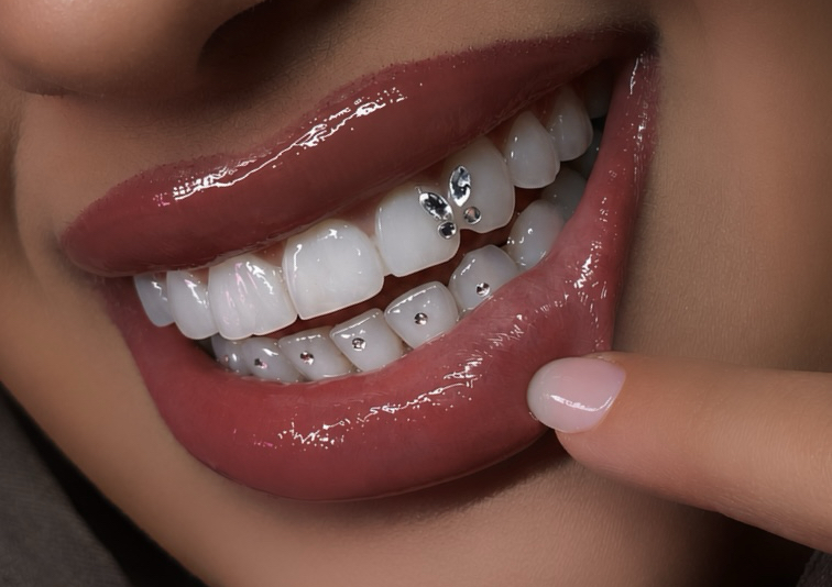 Swarovski butterly and bottom row tracks 