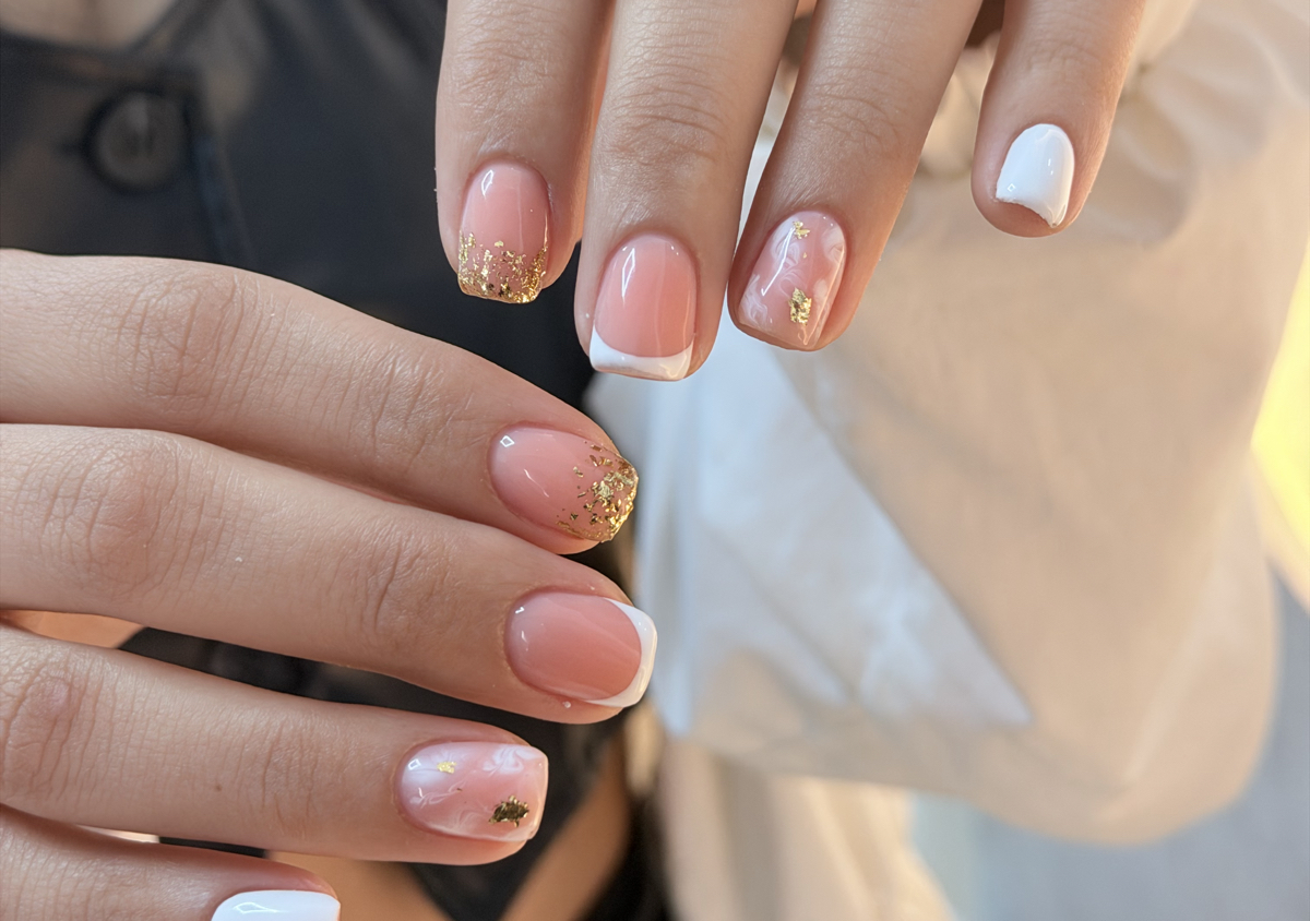 Manicura + rubber base (cortas)