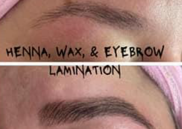 Eyebrow lamination/tint/wax
