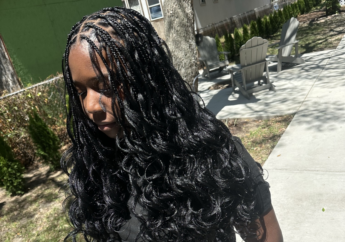 french/mermaid braids