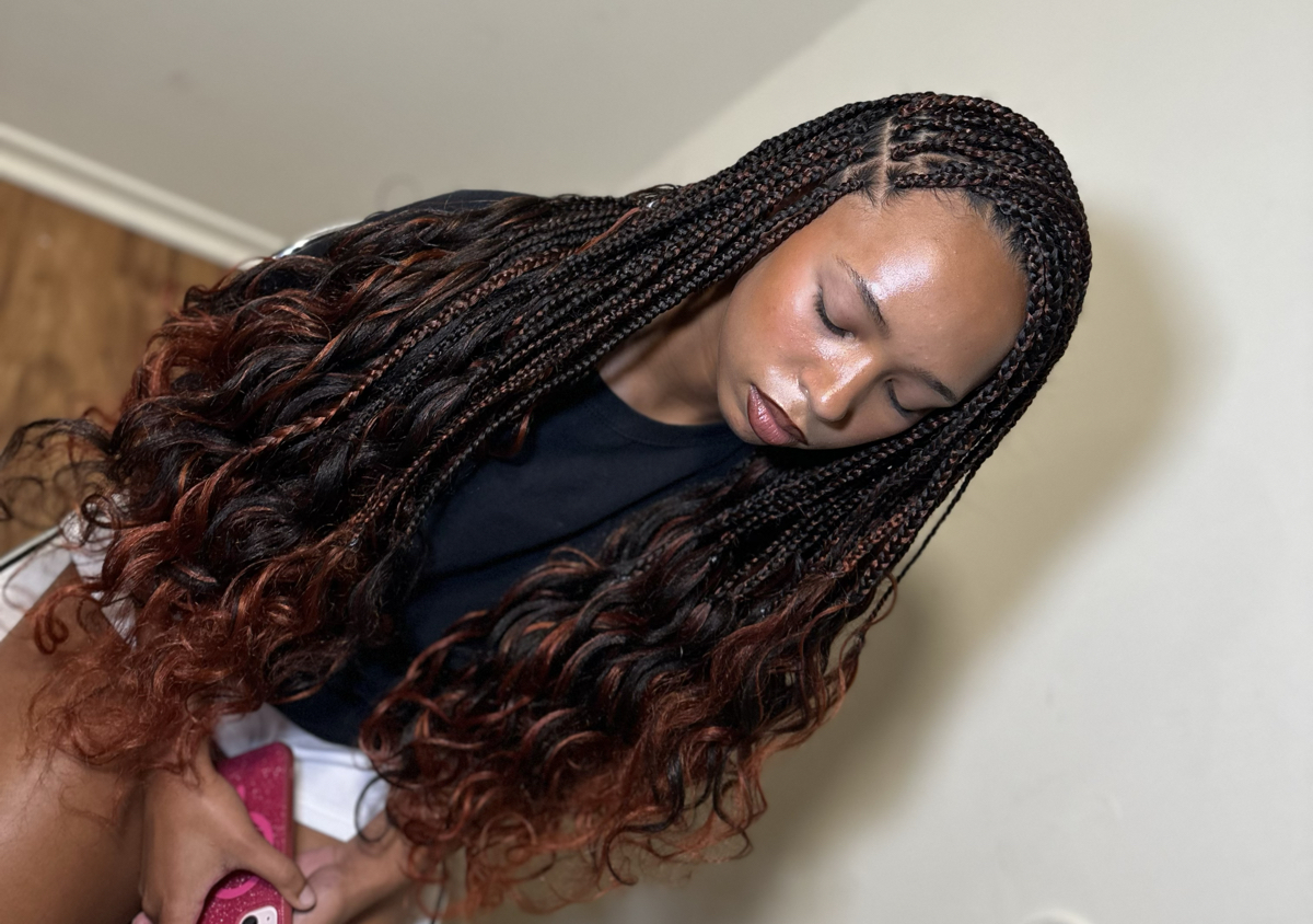 small french curl braids*hair included