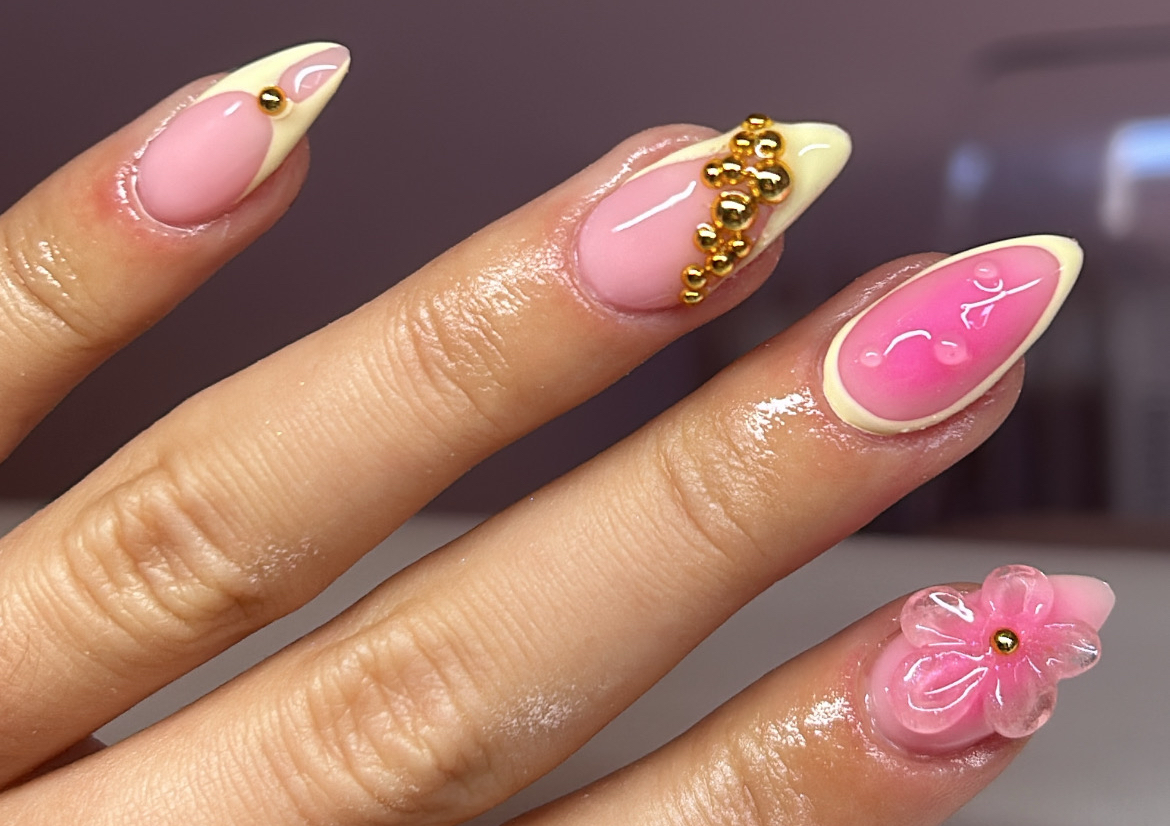 Biab 3D nail art 