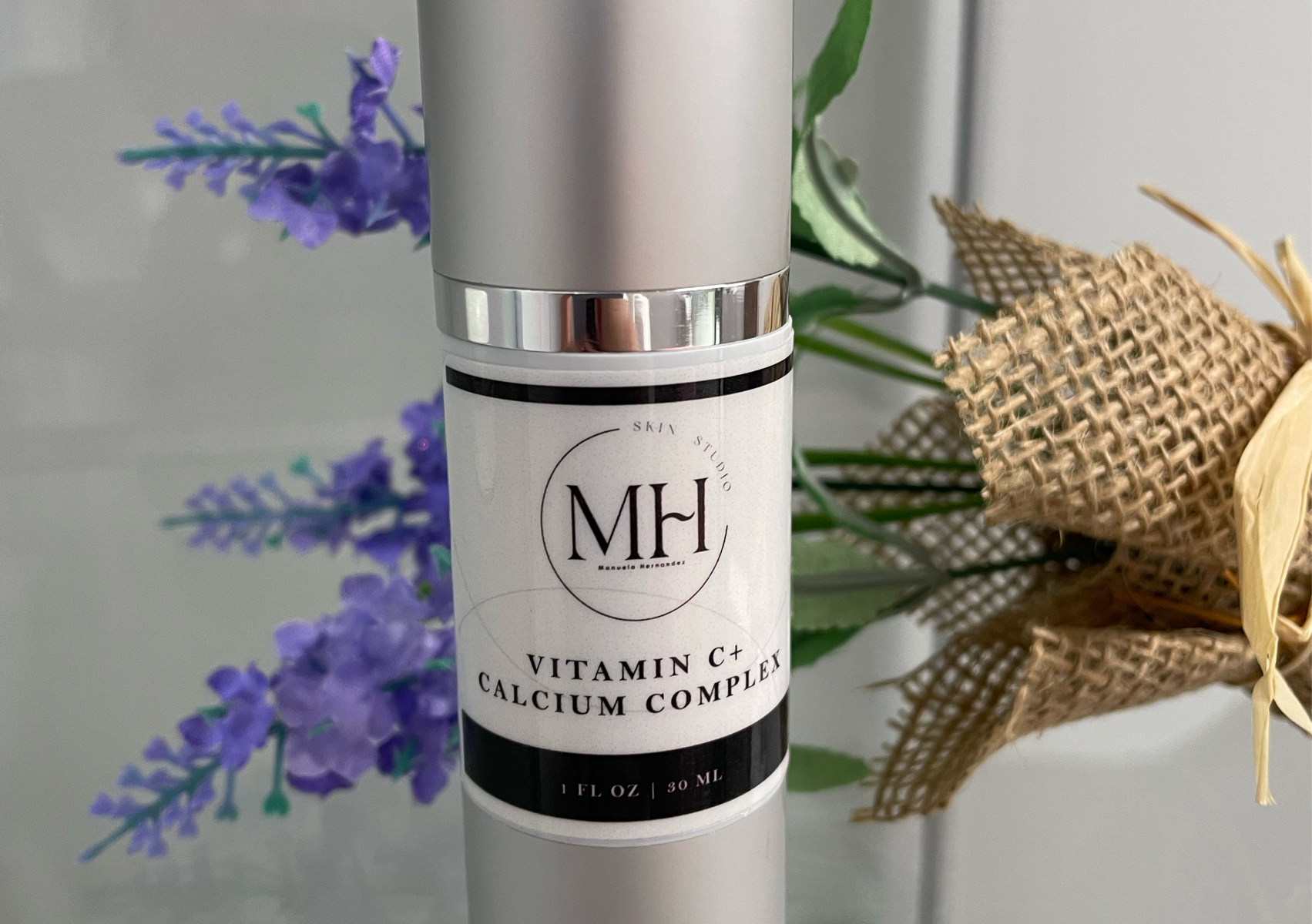 Crema de vitamina C y calcio