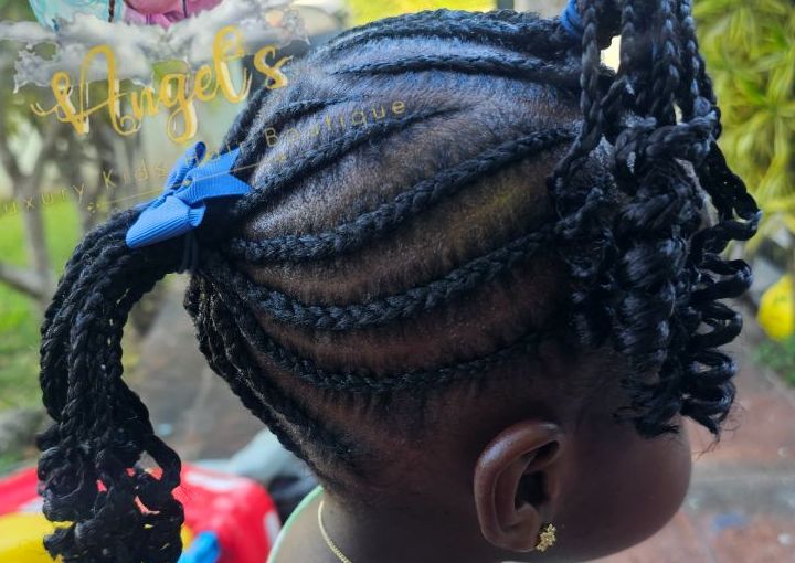 Girl Braids with extension hair and accessories included