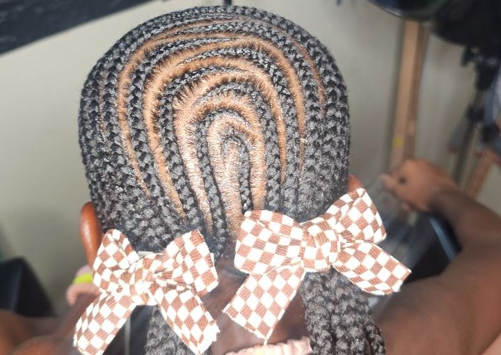 Cornrows six or more braids (hair included)