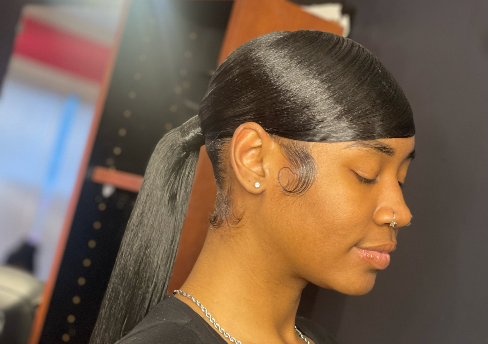 Swoop/Bang Ponytail