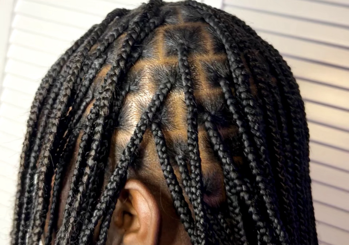 Small knotless braids 