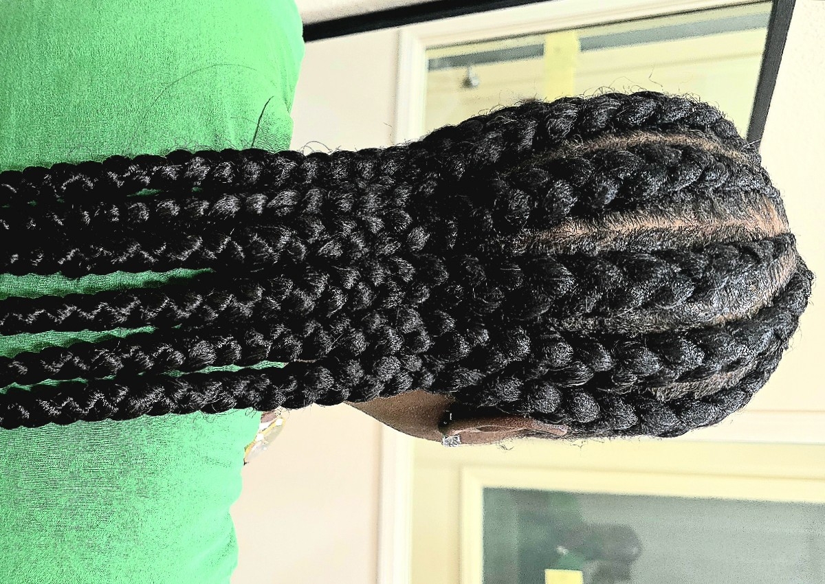 6 Large cornrows 