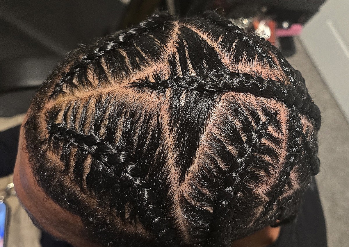 Cornrow design for men