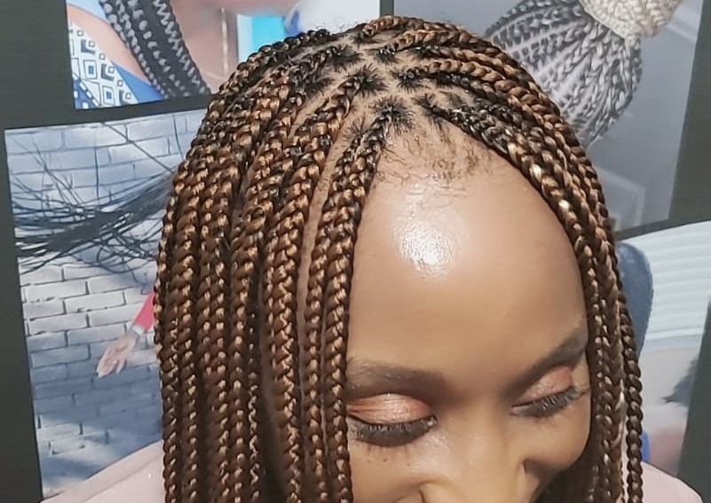 Extra small Knotless braids (midback)