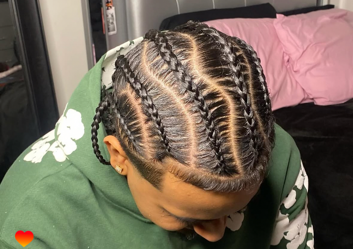 Mens stich braids 