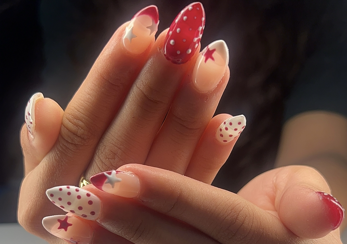 gel x nail set (does not include designs)