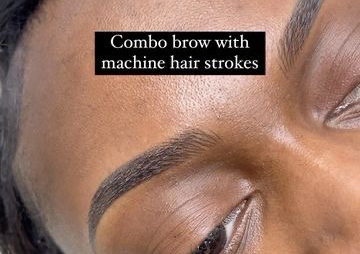 Combination ( Hair strokes + shading) 