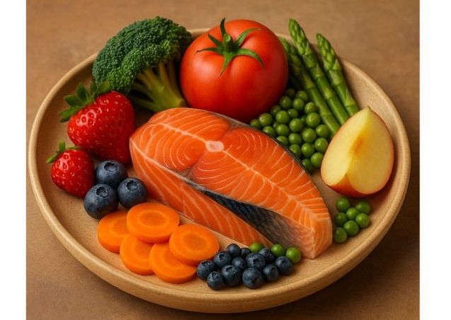⭐🐟🥦🥕🍠💚🫐 Salmon & SuperVeggie Mix — Omega-Rich Nutrition