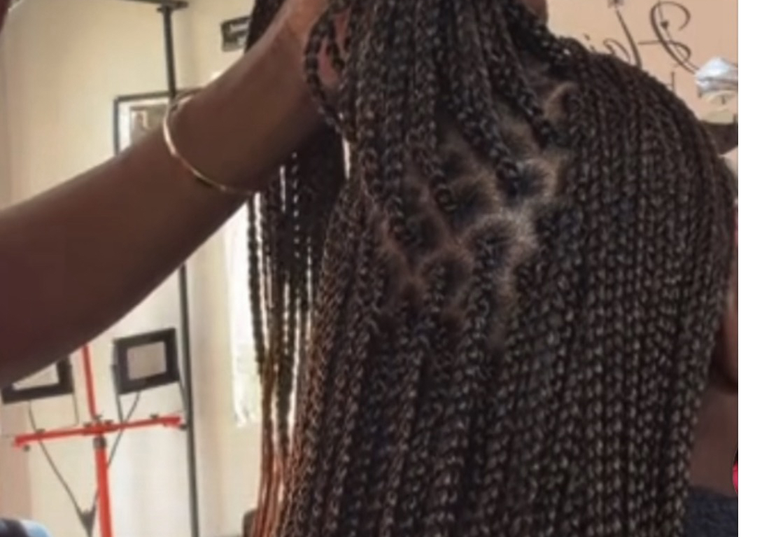 Small box braids middle length 