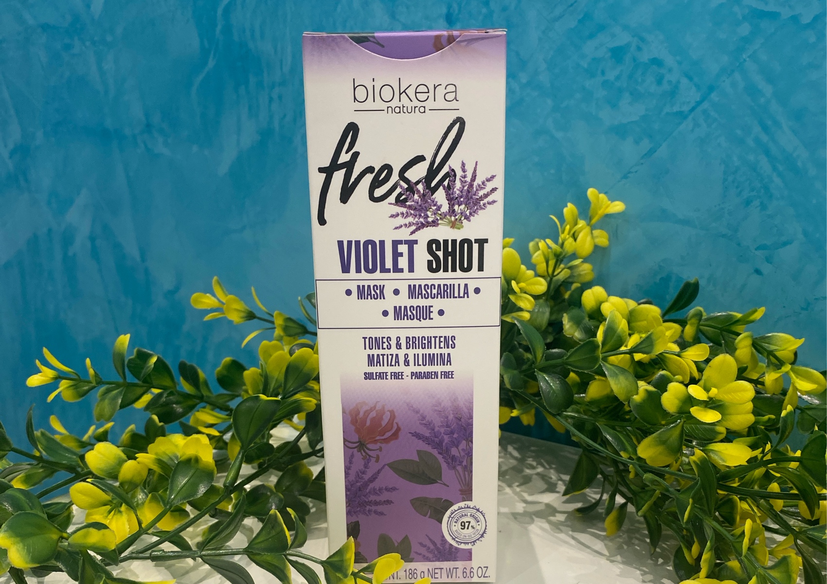 Biokera violet shot mascarilla