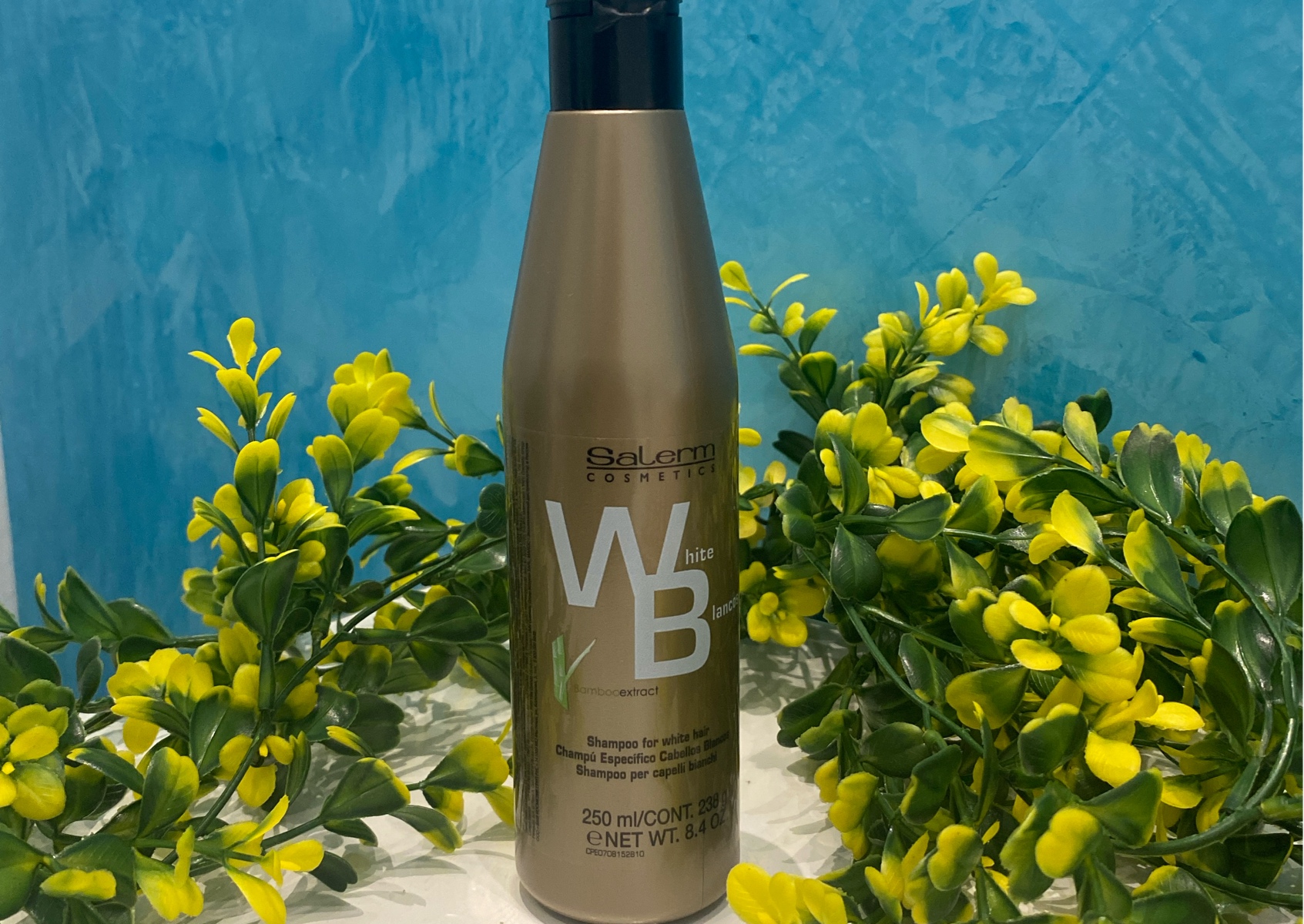 LÍNEA ORO
Shampoo Cabellos Blancos