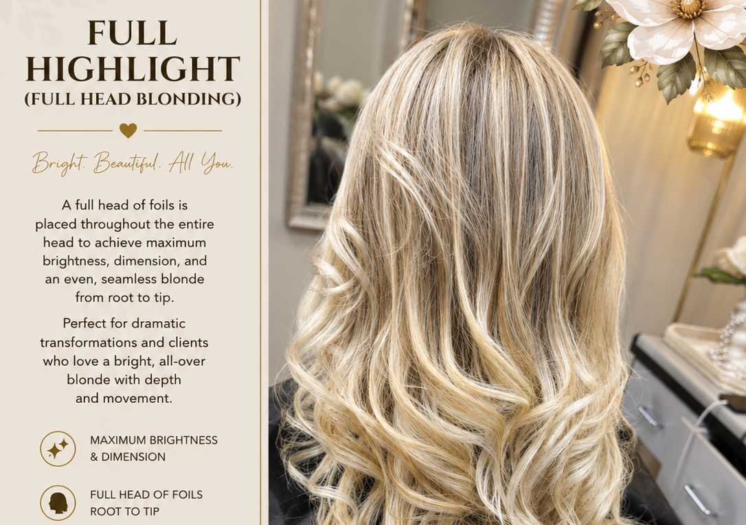Full Highlight (Full Head Blonding)