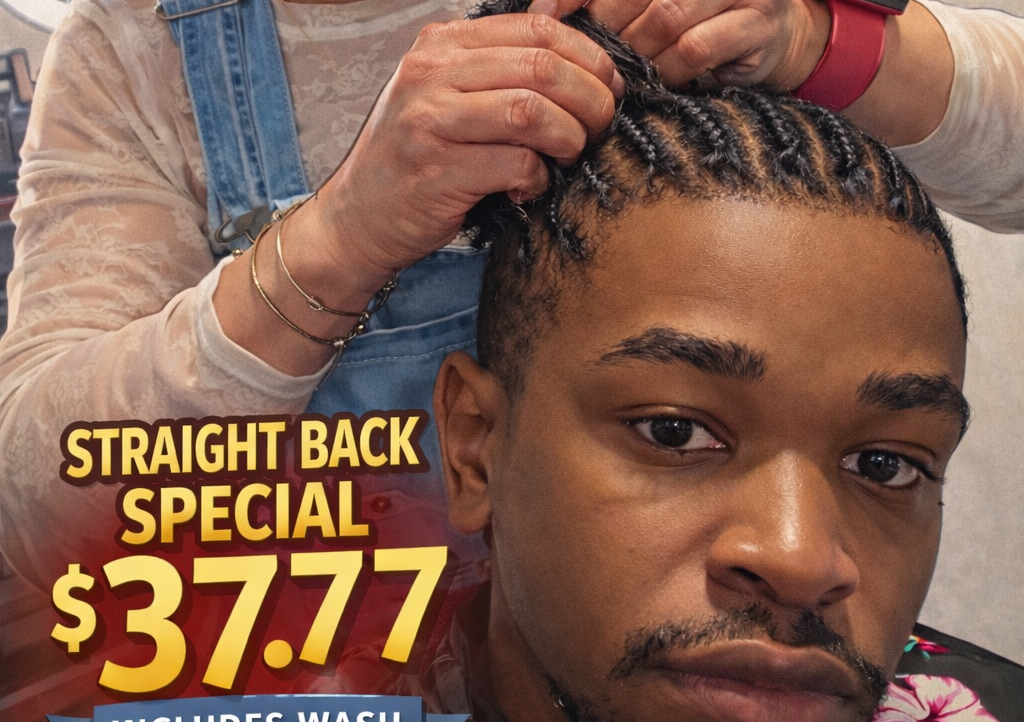 Straight Back Braids