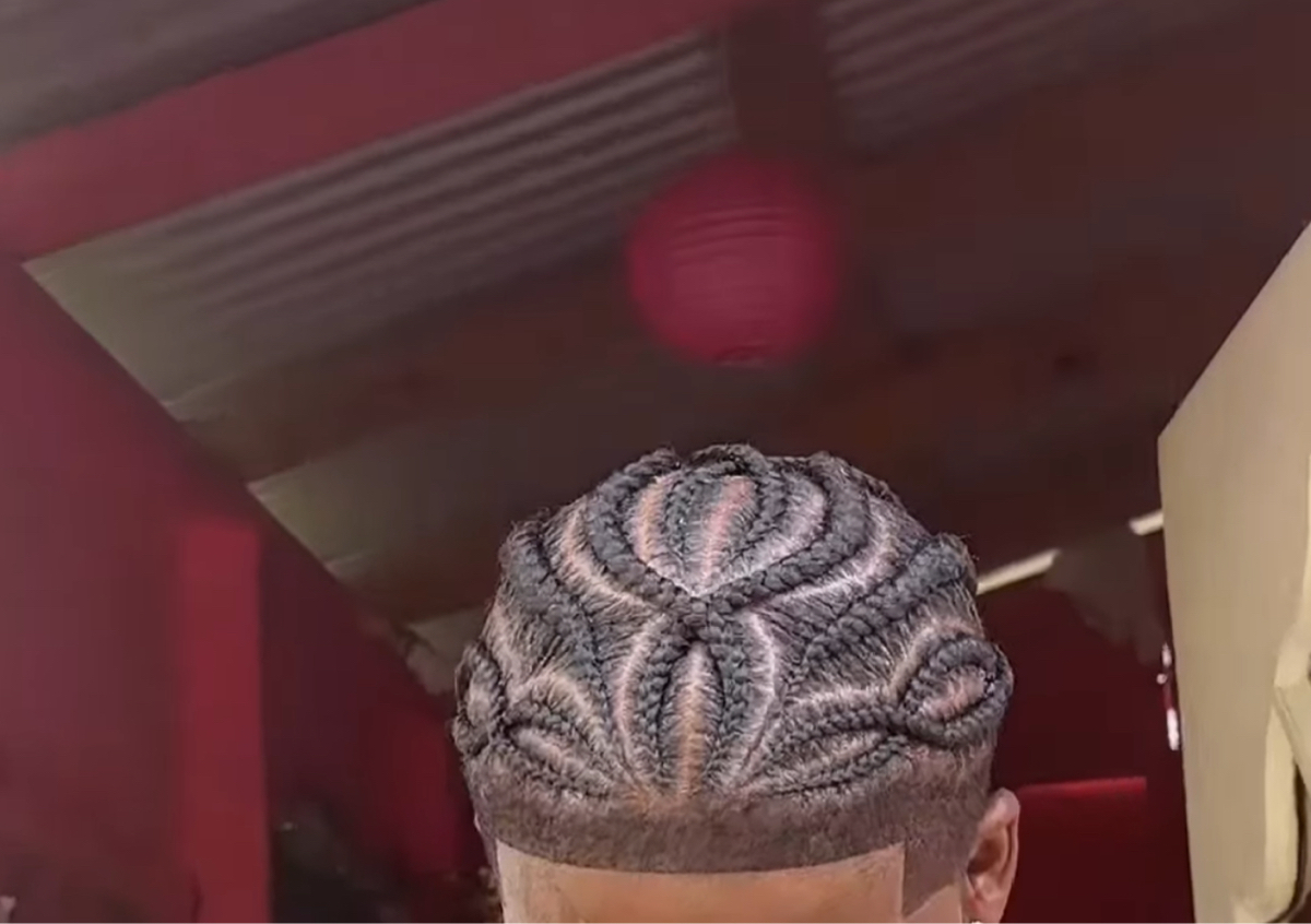 Full head cornrows stitched 