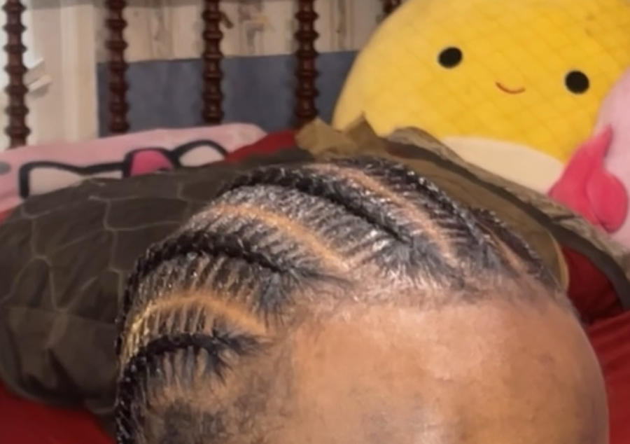 Men stitch braids (straight backs) 