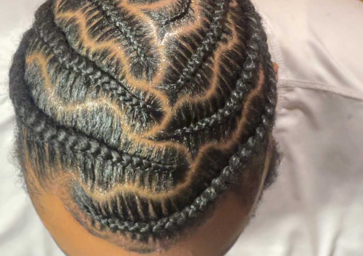 Men stitch braid design 