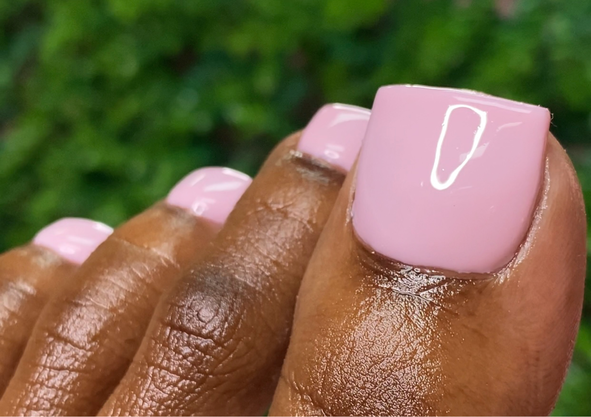 Acrylic On All Toes With Flat Polish 