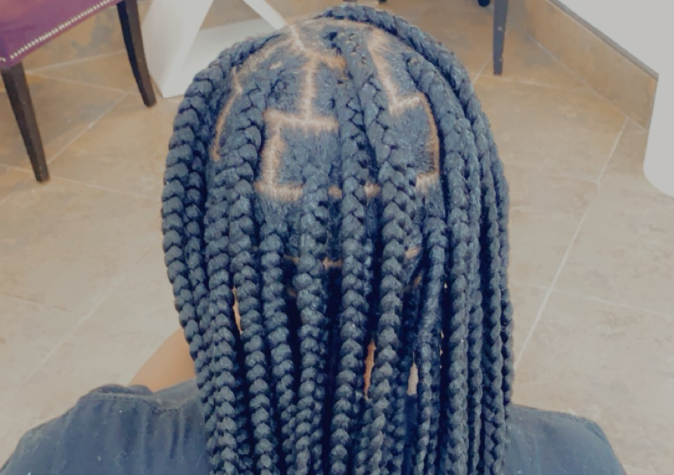 Large Knotless Braids