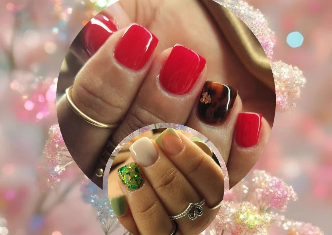 💅🏻uñas acrílicas cortas ➡️diseño básico 