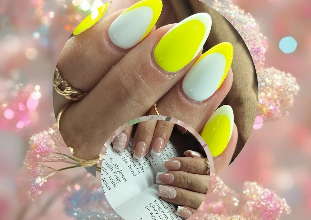 💅🏻soft gel tips mediano ➡️ french o dos tonos 