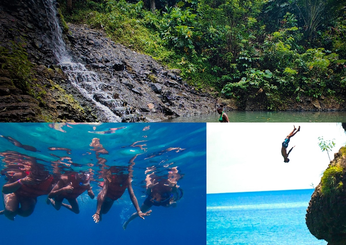 Cliff Jump + Snorkeling + Waterfall Combo