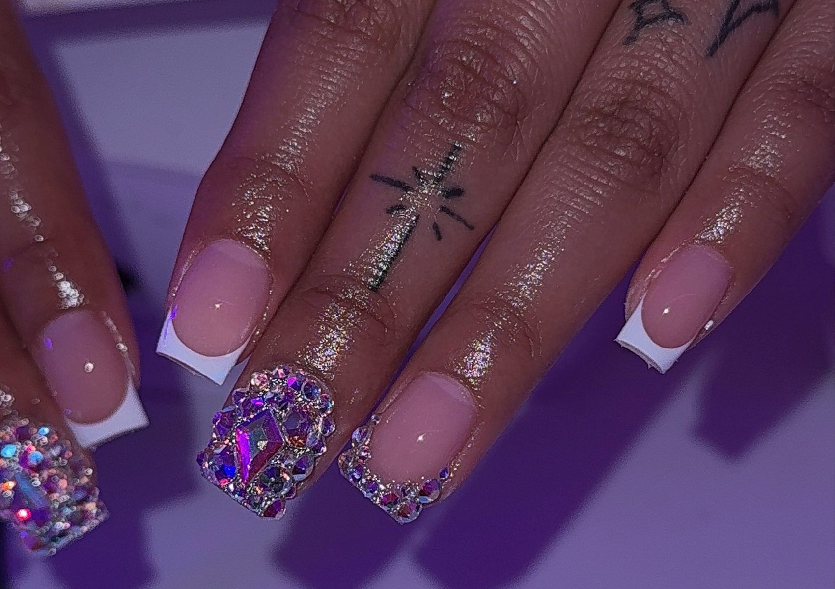 Short full acrylic set