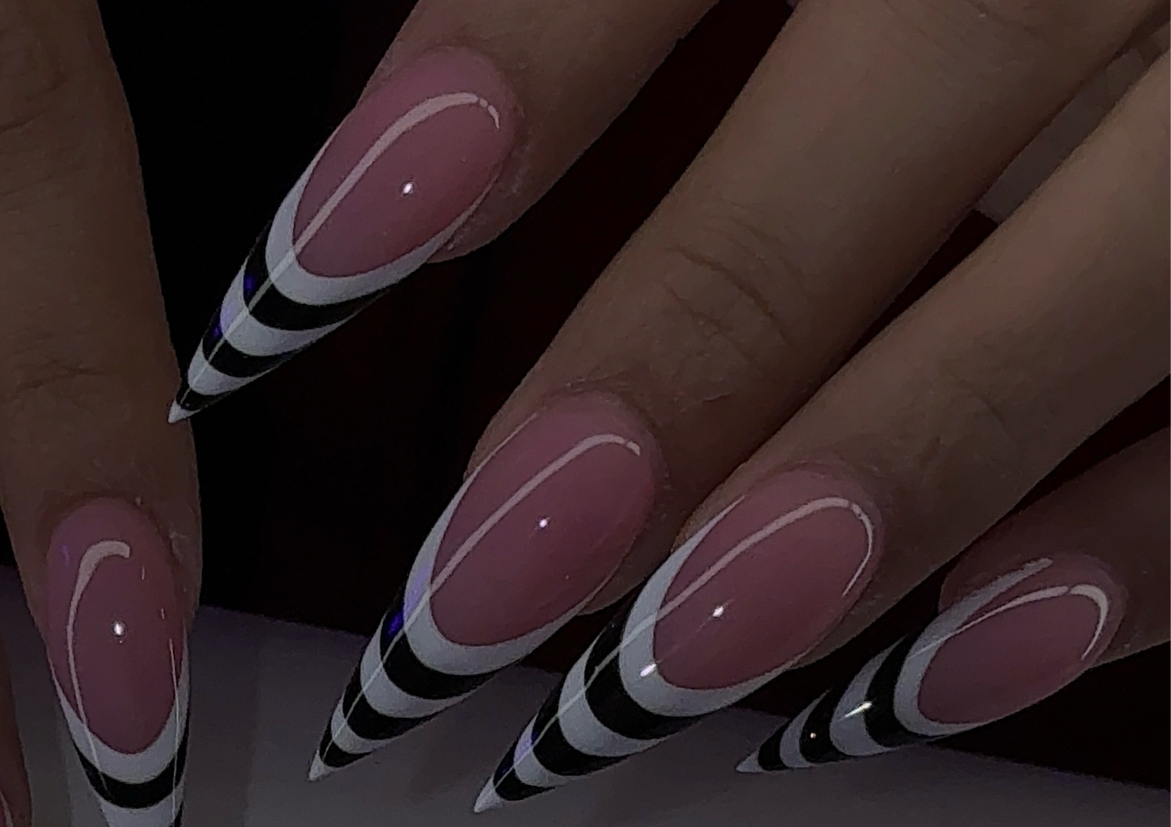 Long acrylic full set