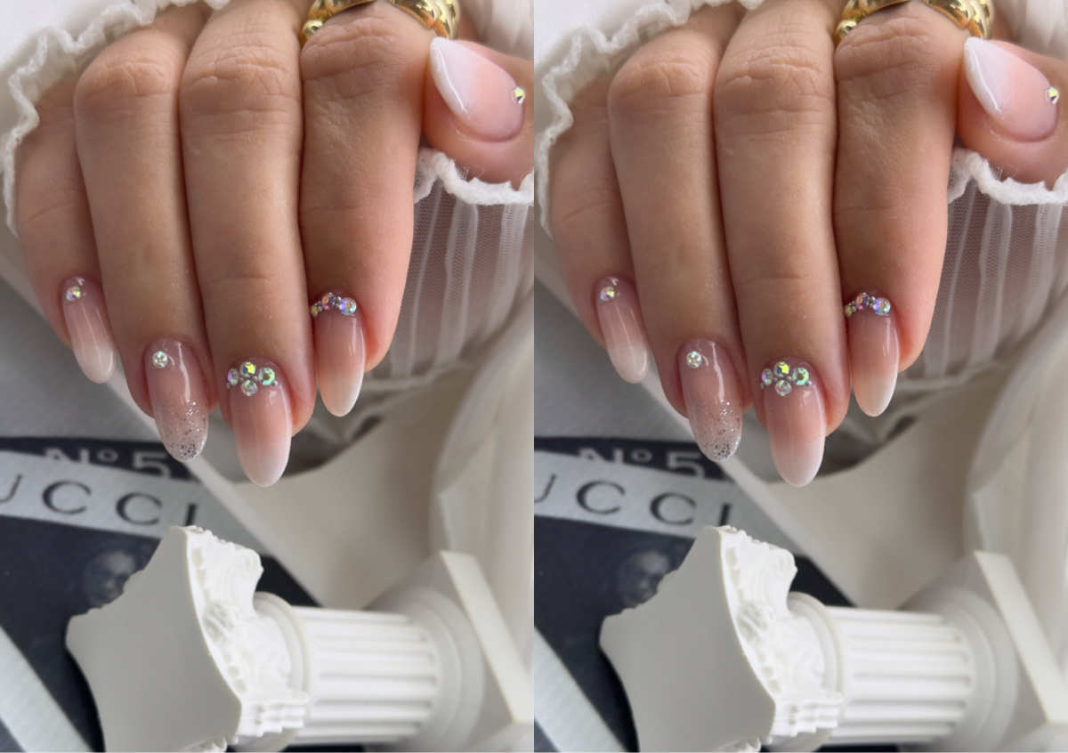 Difuminado (degradado) 2 uñas 