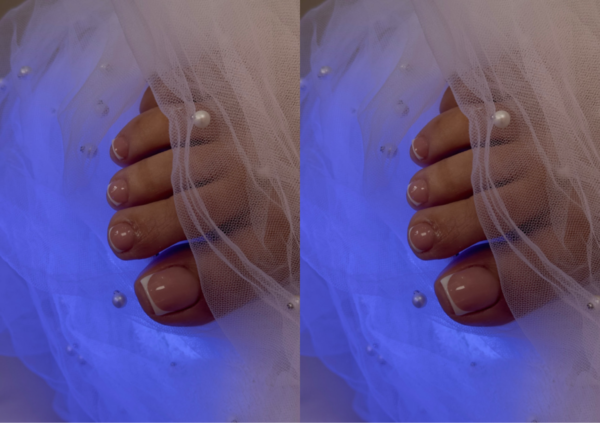 French Nails Art -Pies 