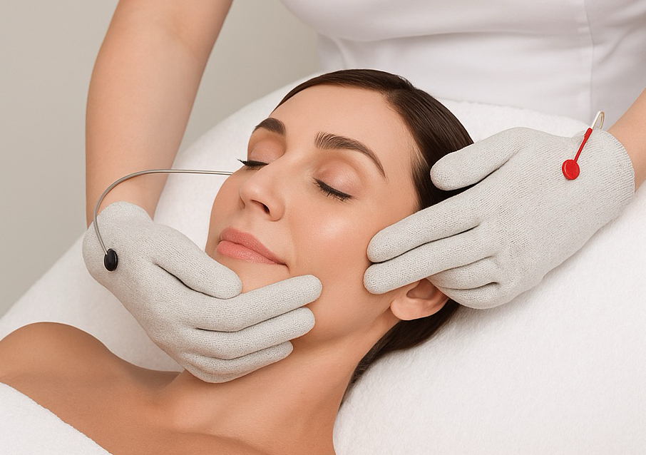 Micro-current face massage