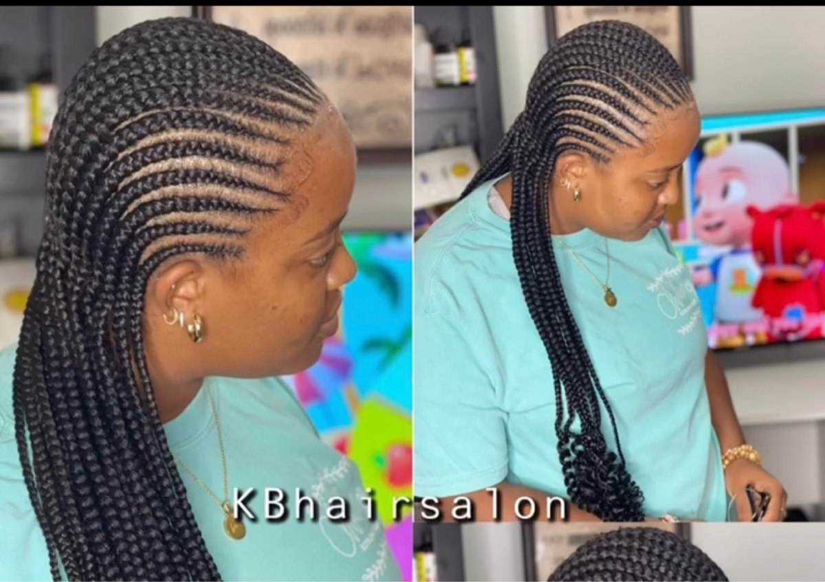 Medium Cornrows bun or straight 