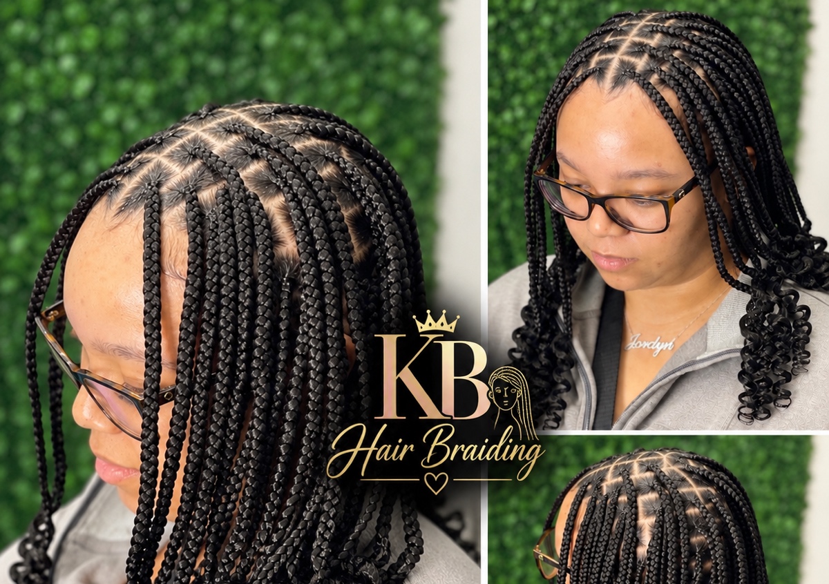 Short Knotless Curly The Ends (1/2)