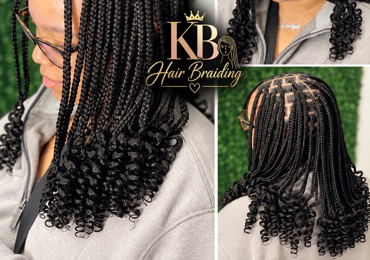Short Knotless Curly The Ends (2/2)