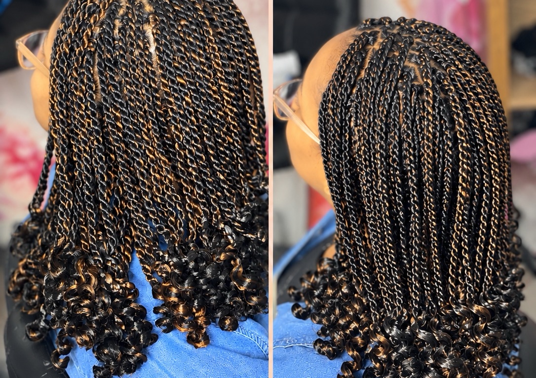 Short Single Twist Curly Ends